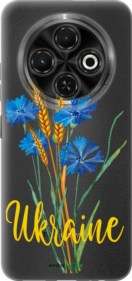 Силиконовый чехол Ukraine v2 для Tecno Spark 30C - 5445u-3821 изображение 