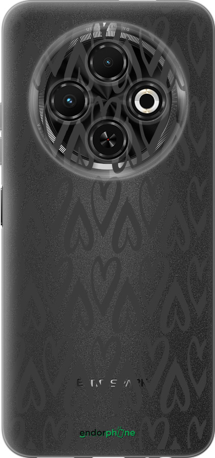 Силиконовый чехол Сердца v2 для Tecno Spark 30C - 5497u-3821 изображение 