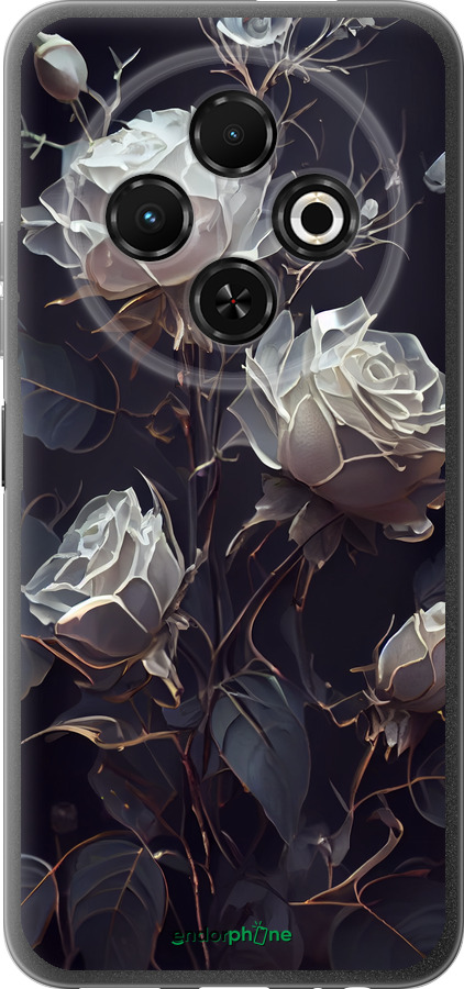 Силіконовий чехол Троянди 2 для Tecno Spark 30C - 5550u-3821 изображение 
