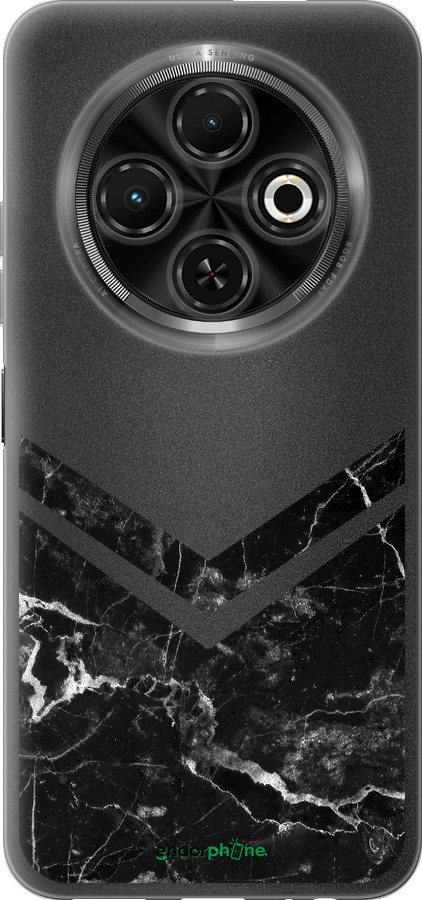 Силиконовый чехол Мраморный шеврон для Tecno Spark 30C - 5570u-3821 изображение 