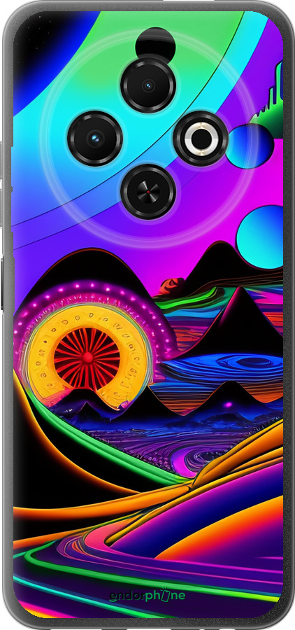 Силиконовый чехол Абстракция v3 для Tecno Spark 30C - 5620u-3821 изображение 