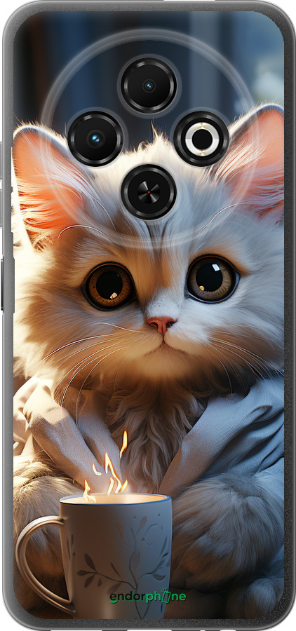 Силиконовый чехол White cat для Tecno Spark 30C - 5646u-3821 изображение 