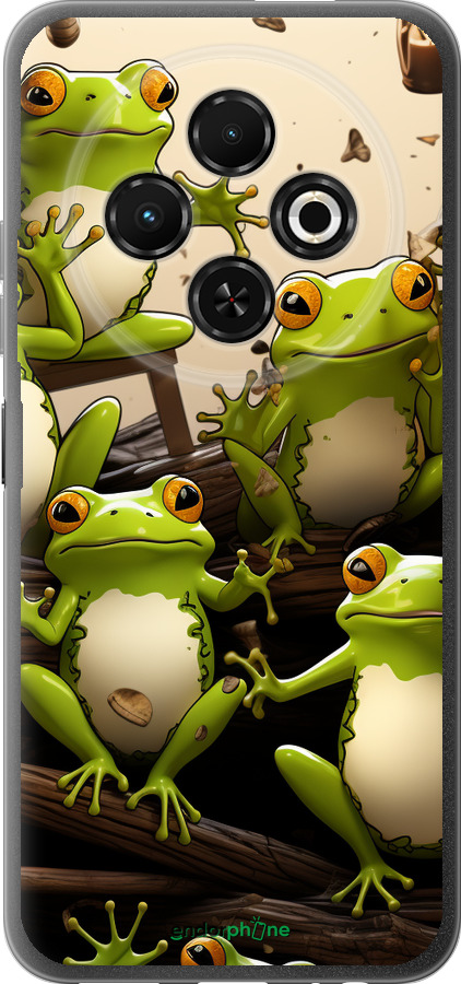 Силиконовый чехол Жабки для Tecno Spark 30C - 5656u-3821 изображение 