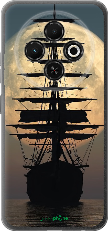 Силиконовый чехол Корабль для Tecno Spark 30C - 5998u-3821 изображение 