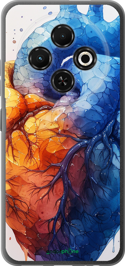 Силиконовый чехол Арт-сердце для Tecno Spark 30C - 6034u-3821 изображение 