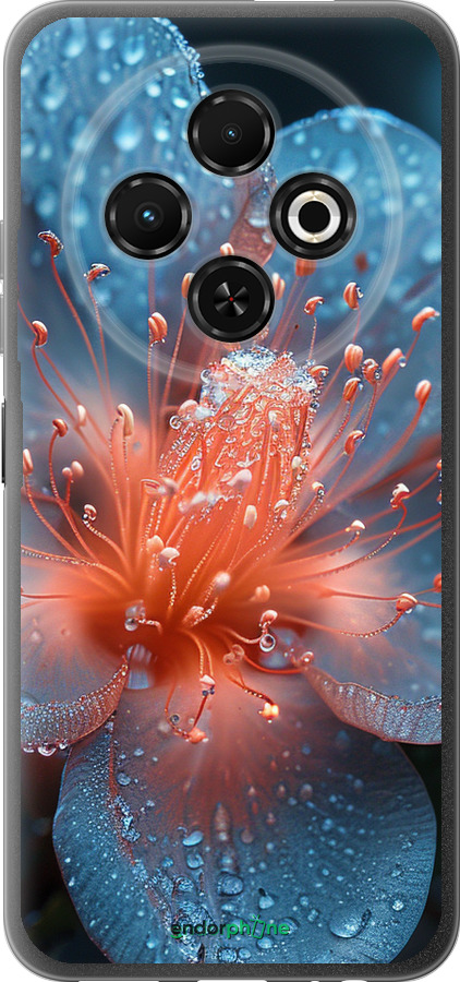 Силіконовий чехол Роса на квітці для Tecno Spark 30C - 6039u-3821 изображение 