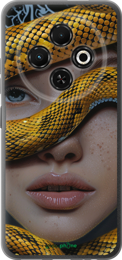 Силиконовый чехол Объятия змеи для Tecno Spark 30C - 6081u-3821 изображение 