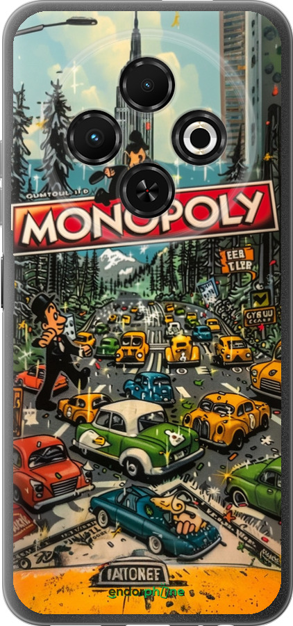 Силиконовый чехол Городской драйв Monopoly для Tecno Spark 30C - 6088u-3821 изображение 