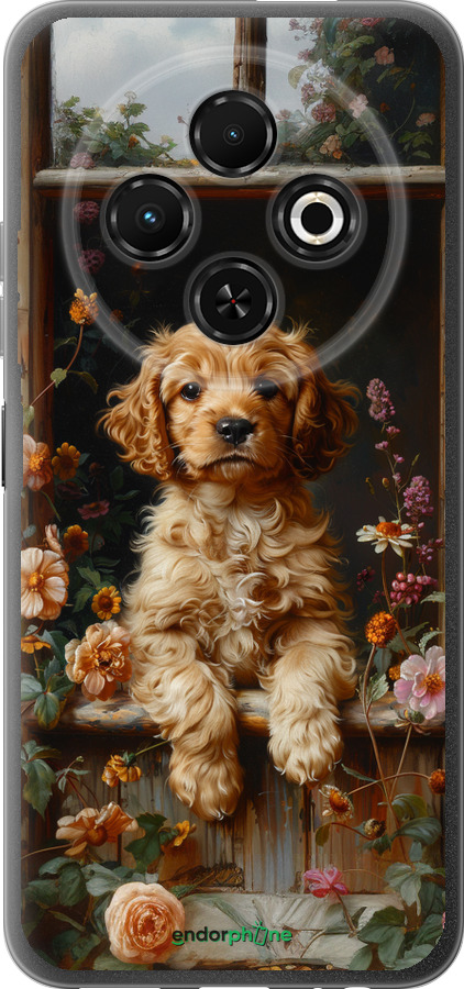 Силіконовий чехол Цуценя cocker spaniel для Tecno Spark 30C - 6136u-3821 изображение 