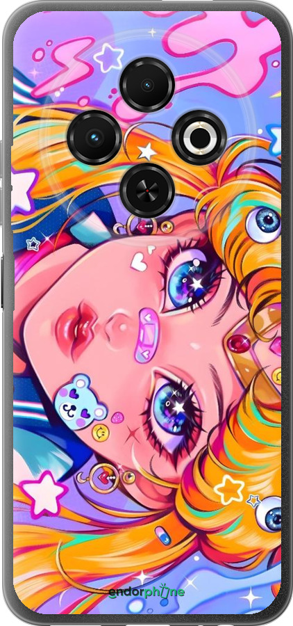 Силиконовый чехол Сейлор Мун 4 для Tecno Spark 30C - 6353u-3821 изображение 