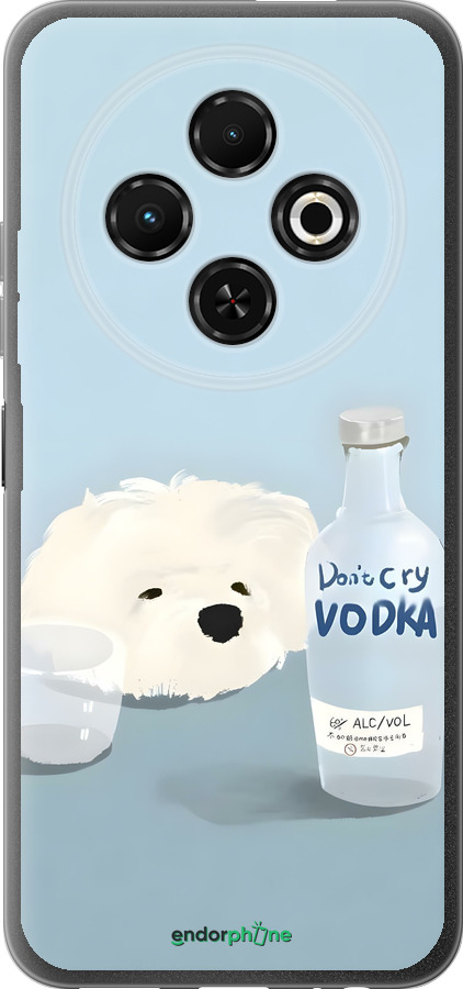 Силиконовый чехол Пес водка для Tecno Spark 30C - 6368u-3821 изображение 