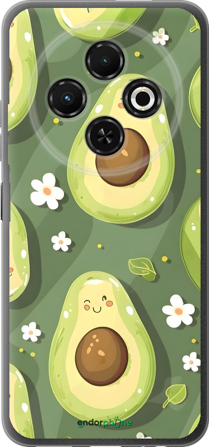 Силиконовый чехол Авокадо для Tecno Spark 30C - 6380u-3821 изображение 