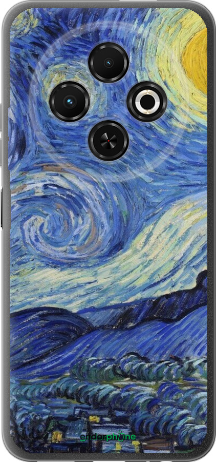 Силиконовый чехол «Звездная ночь» Винсента Ван Гога для Tecno Spark 30C - 6433u-3821 изображение 