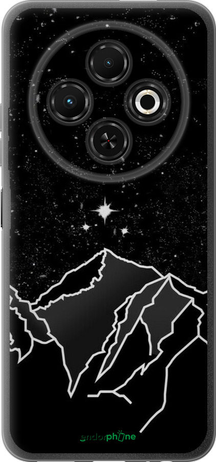 Силиконовый чехол Минималистический горный пейзаж для Tecno Spark 30C - 6438u-3821 изображение 