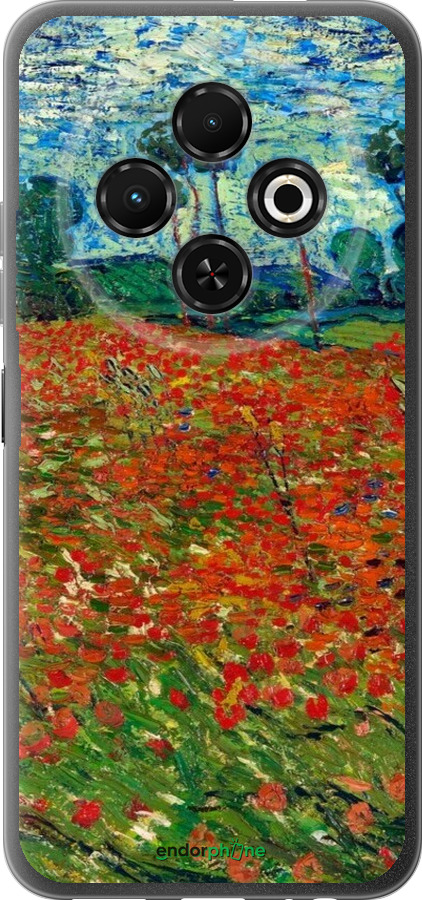Силиконовый чехол Винсент Ван Гог-Маковое поле для Tecno Spark 30C - 6466u-3821 изображение 