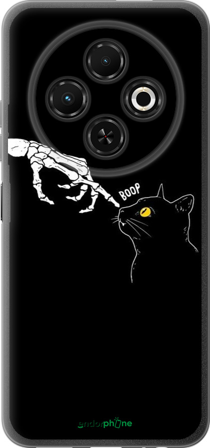 Силиконовый чехол Кошка для Tecno Spark 30C - 6505u-3821 изображение 