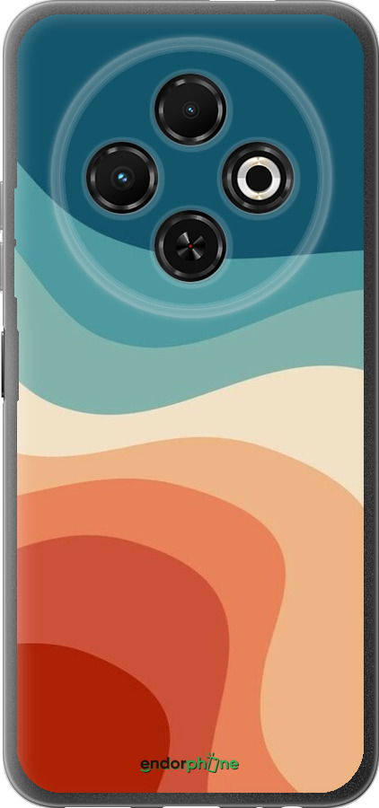 Силіконовий чехол У стилі ретро з хвилями для Tecno Spark 30C - 6531u-3821 изображение 