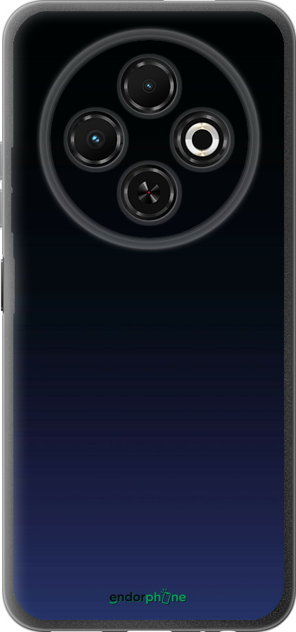 Силиконовый чехол Градиент в тёмно - синем стиле для Tecno Spark 30C - 6542u-3821 изображение 
