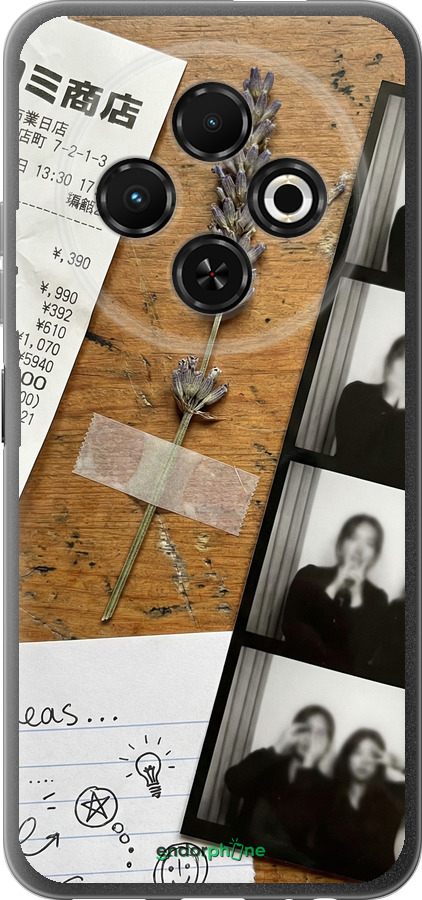 Силиконовый чехол Aesthetic Scrapbook Collage для Tecno Spark 30C - 6773u-3821 изображение 