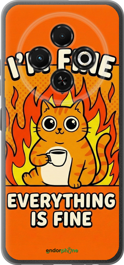 Силиконовый чехол Funny Cat для Tecno Spark 30C - 6786u-3821 изображение 