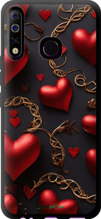 TPU чехол Сердечки для Tecno Spark 4 KC2 - 5831b-2406 изображение 