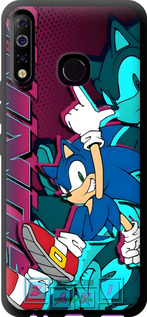 TPU чехол Соник для Tecno Spark 4 KC2 - 6284b-2406 изображение 