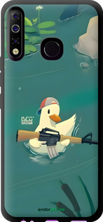 TPU чехол Каченя з автоматом для Tecno Spark 4 KC2 - 6356b-2406 изображение 