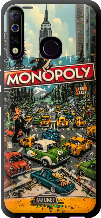 TPU чехол Городской драйв Monopoly для Tecno Spark 4 KC2 - 6088b-2406 изображение 