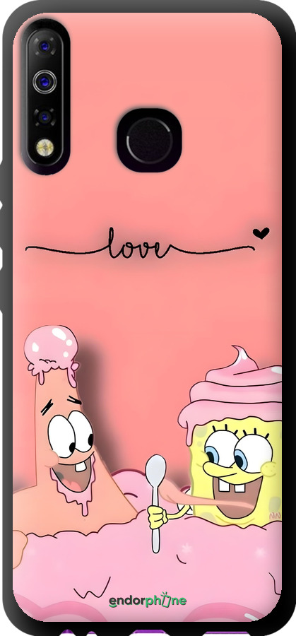 TPU чехол Спанч Боб для Tecno Spark 4 KC2 - 6282b-2406 изображение 