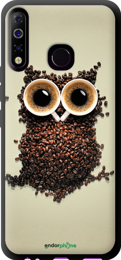 TPU чехол Сова з кави для Tecno Spark 4 KC2 - 777b-2406 изображение 