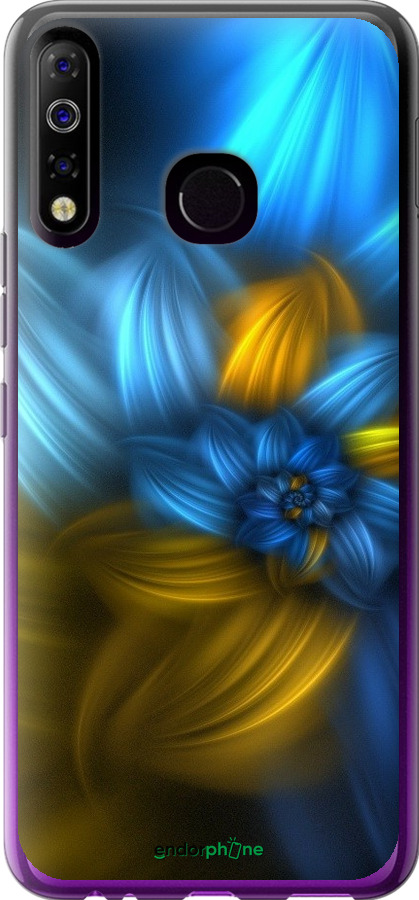 

Силіконовий чохол "Візерунок 46" для Tecno Spark 4 KC2, Синій