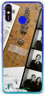 Силіконовий протиударний с посиленими кутами чехол Aesthetic Scrapbook Collage для Tecno Spark 4 Lite - 6773sp-2425 изображение 