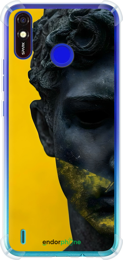 Силикон с усиленными углами чехол Статуя арт для Tecno Spark 4 Lite - 6330sp-2425 изображение 