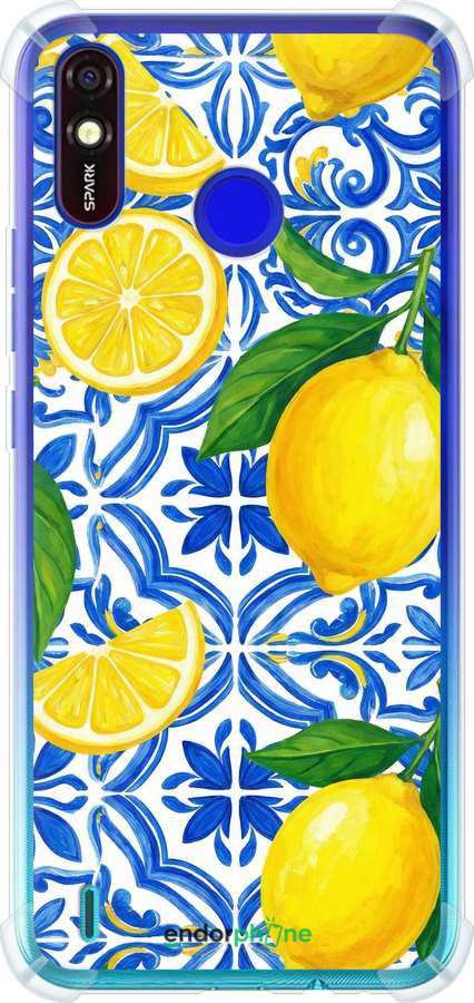 Силикон с усиленными углами чехол Grocery Girl Italian Summer для Tecno Spark 4 Lite - 6766sp-2425 изображение 