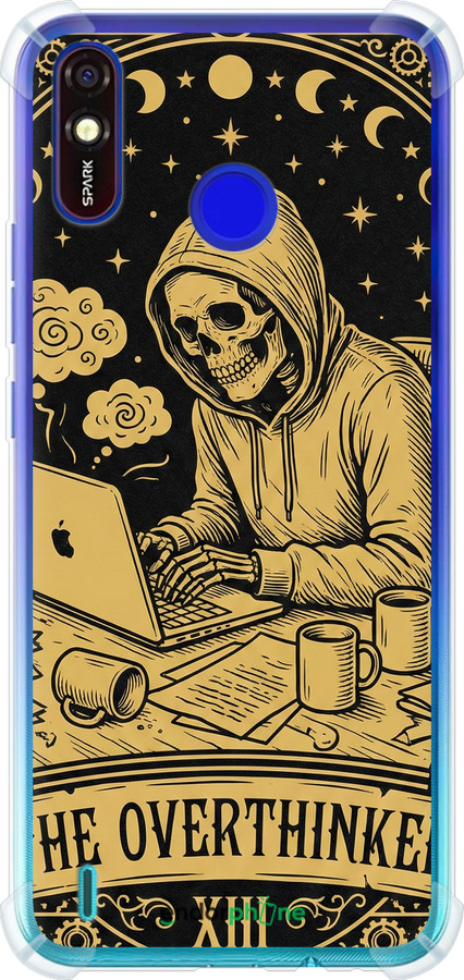 Силикон с усиленными углами чехол The Overthinker для Tecno Spark 4 Lite - 6774sp-2425 изображение 