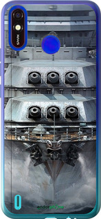 Силіконовий чехол Лінкор, world of tanks, wargaming, військовий корабель для Tecno Spark 4 Lite - 6453u-2425 изображение 