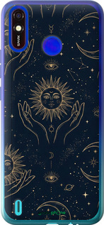 Силиконовый чехол 'Celestial Harmony: Sun & Moon Gold Mystic Pattern' для Tecno Spark 4 Lite изображение 5