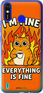 Силиконовый чехол 'Funny Cat' для Tecno Spark 4 Lite изображение 9