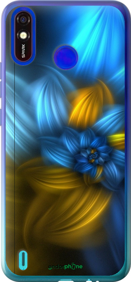

Силіконовий чохол "Візерунок 46" для Tecno Spark 4 Lite, Синій