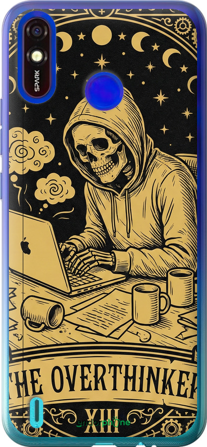 Силиконовый чехол The Overthinker для Tecno Spark 4 Lite - 6774u-2425 изображение 