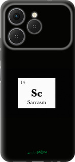 Силиконовый чехол Сарказм для Tecno Spark 40 4G - 4501u-4116 изображение 