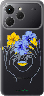 Силіконовий чехол Дівчина v4 для Tecno Spark 40 4G - 5276u-4116 изображение 
