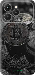 Силиконовый чехол Black Bitcoin для Tecno Spark 40 4G - 6090u-4116 изображение 