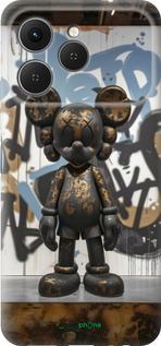 Силиконовый чехол Bronze kaws v2 для Tecno Spark 40 4G - 6098u-4116 изображение 