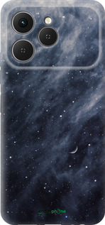 Силиконовый чехол Голубые облака, Голубая луна для Tecno Spark 40 4G - 6398u-4116 изображение 