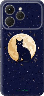 Силиконовый чехол Cute Cat Celestial/Witchy для Tecno Spark 40 4G - 6787u-4116 изображение 
