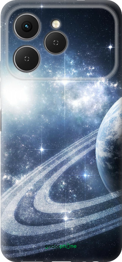 Силиконовый чехол Кольца Сатурна для Tecno Spark 40 4G - 173u-4116 изображение 