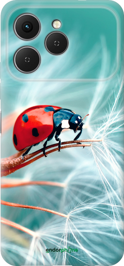 Силиконовый чехол Божья коровка для Tecno Spark 40 4G - 6049u-4116 изображение 