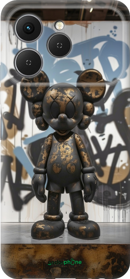 Силиконовый чехол Bronze kaws v2 для Tecno Spark 40 4G - 6098u-4116 изображение 