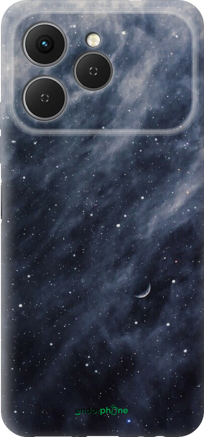 Силиконовый чехол Голубые облака, Голубая луна для Tecno Spark 40 4G - 6398u-4116 изображение 